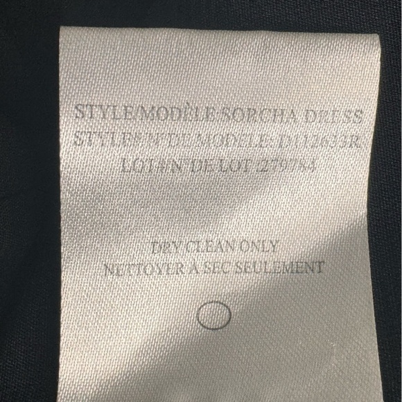 Theory Black Sorcha Silk Shift Dress Size 8 - Picture 9 of 11